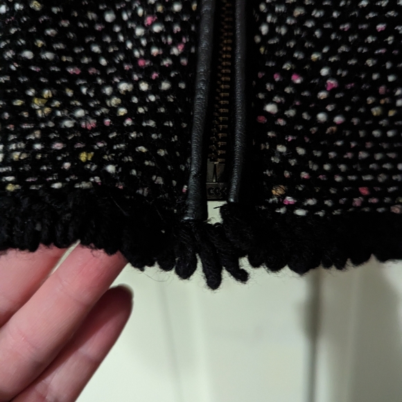 Massimo Dutti Black Tweed Zip Jacket - Picture 5 of 7